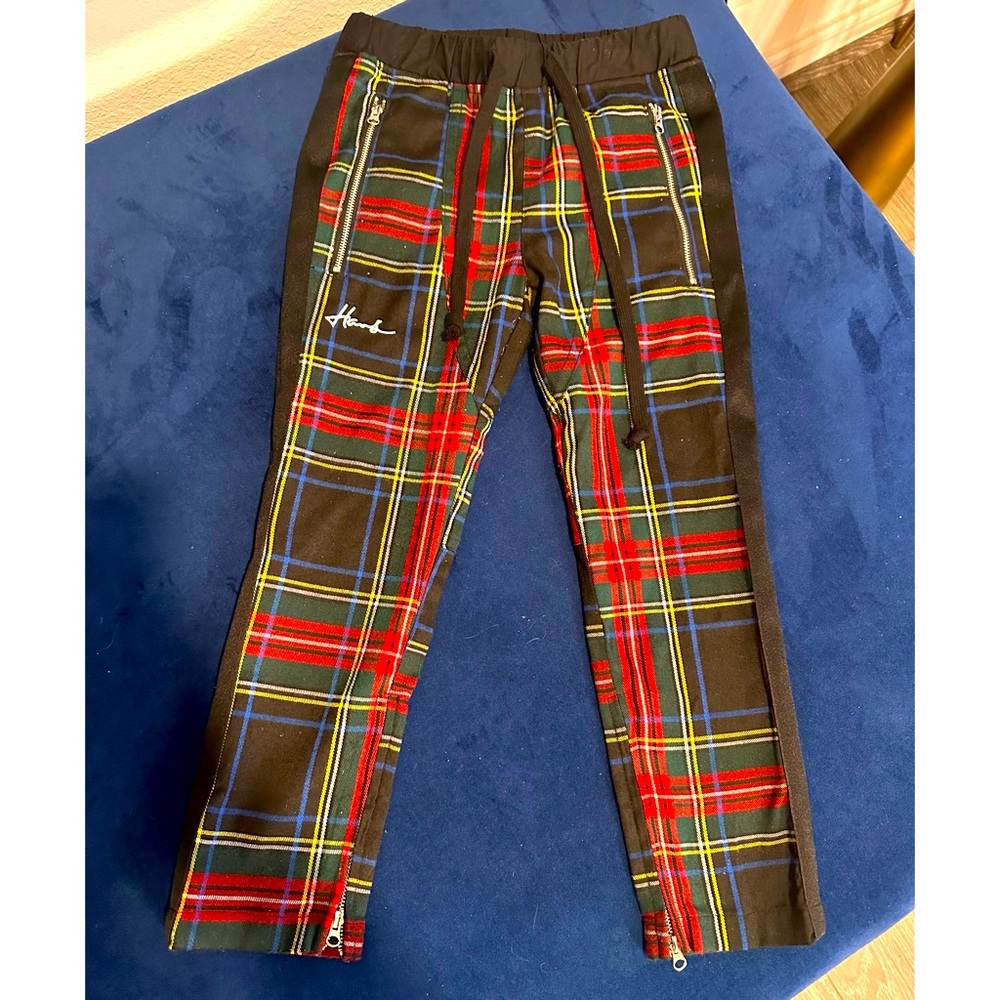 Haus of JR Elliot Plaid Track Pants - Size 5-6T